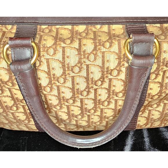 CHRISTIAN DIOR 1960s RARE Early Oblique Monogram Box Travel Bag - Picture 15 of 16